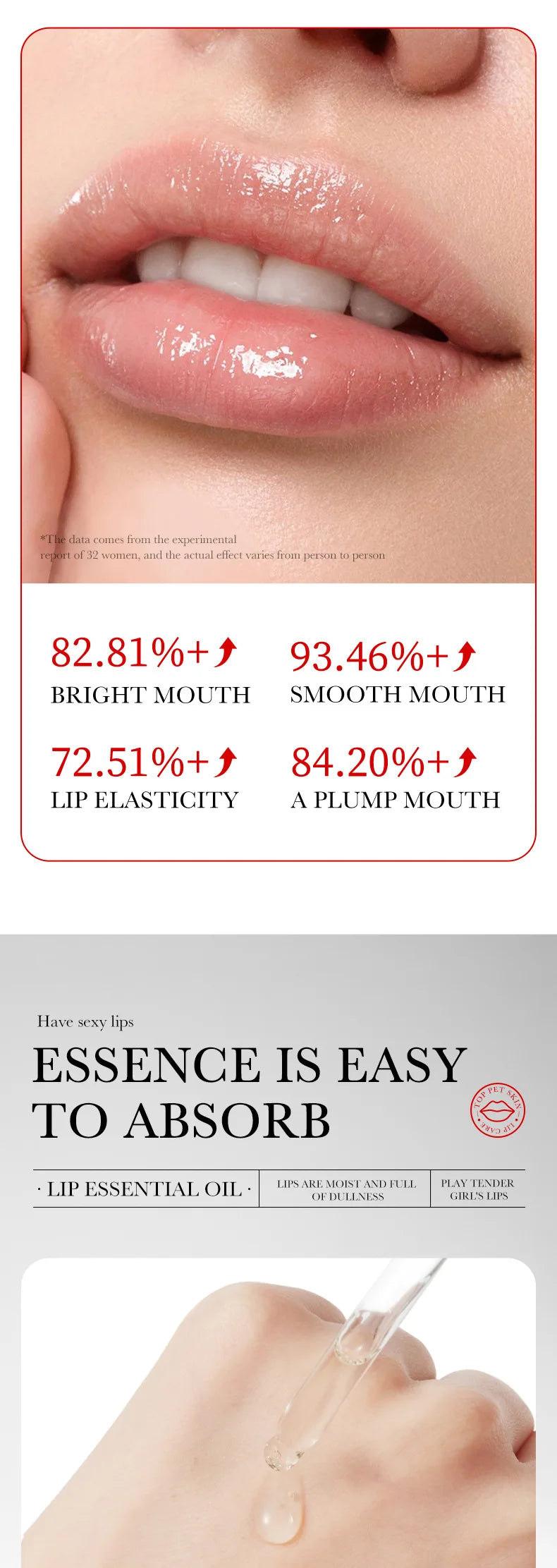 Lip Booster Plumping Serum Oil Hyaluronic