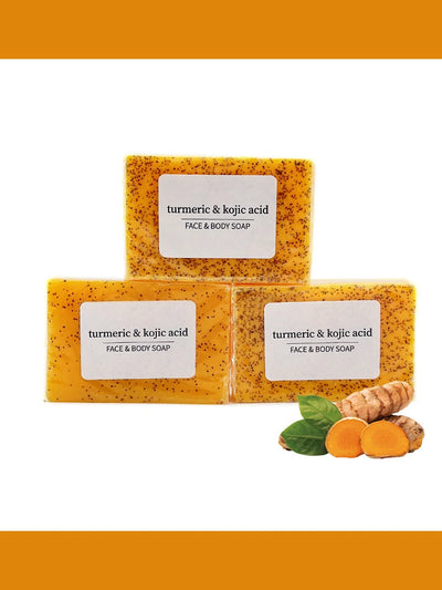 RDQCTQ 1pcs Turmeric Natural Bar Soap for Men