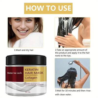 Collagen Keratin Hair Mask Dual Oil Control Moisturizer