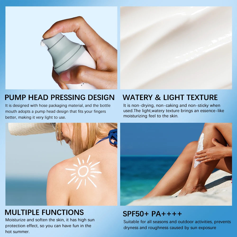 SPF50 Facial Centella Sunscreen Protector Solar Sunblock