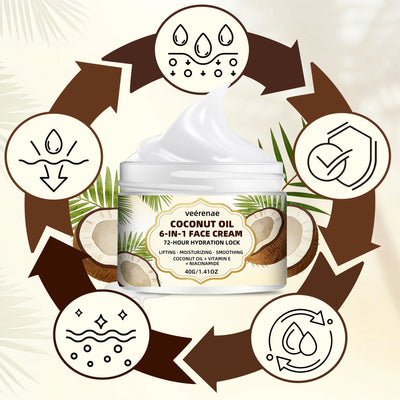 veérenae COCONUT OIL 6-IN-1 FACE CREAM