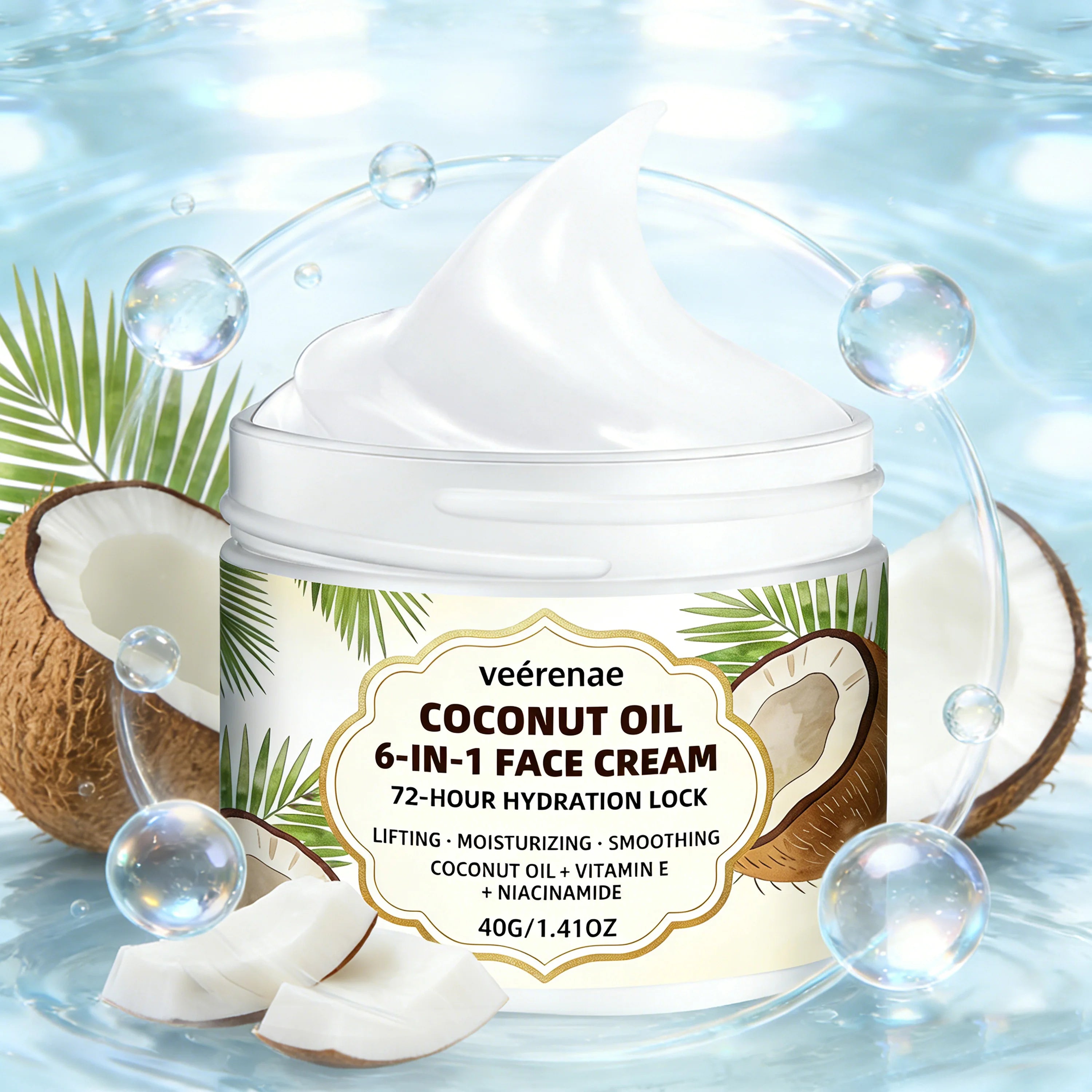 veérenae COCONUT OIL 6-IN-1 FACE CREAM