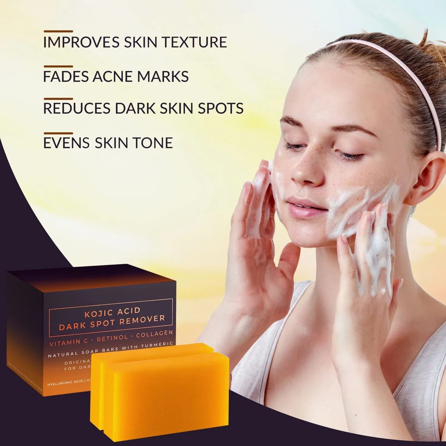 Kojic Acid Dark Spot Remover Whitening Soap Handmade