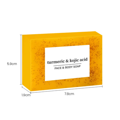 RDQCTQ 1pcs Turmeric Natural Bar Soap for Men