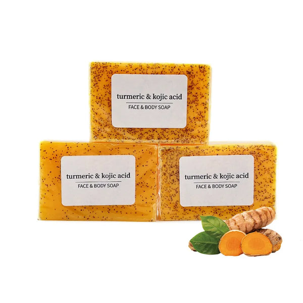 RDQCTQ 1pcs Turmeric Natural Bar Soap for Men