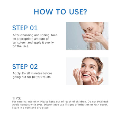 SPF50 Facial Centella Sunscreen Protector Solar Sunblock