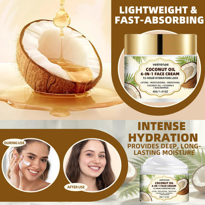 veérenae COCONUT OIL 6-IN-1 FACE CREAM