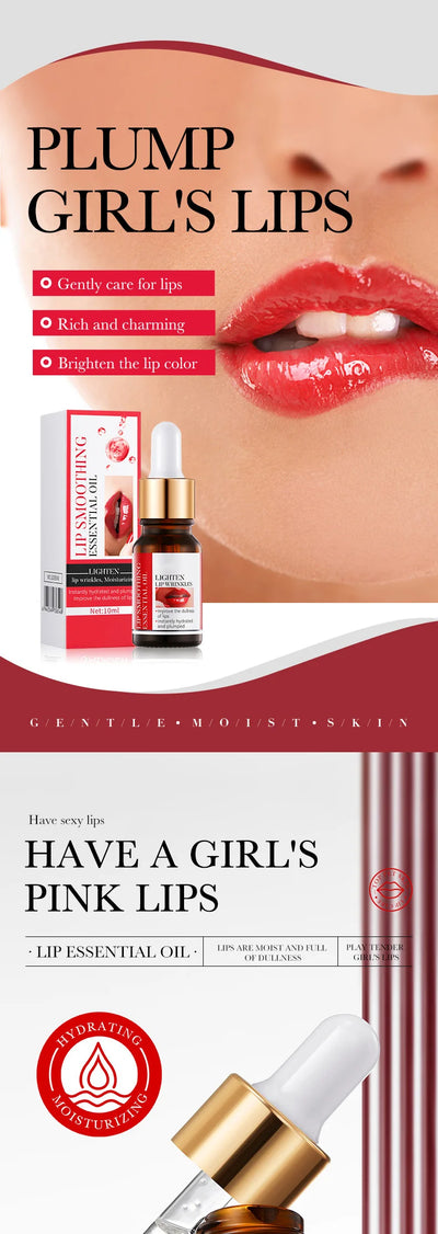 Lip Booster Plumping Serum Oil Hyaluronic