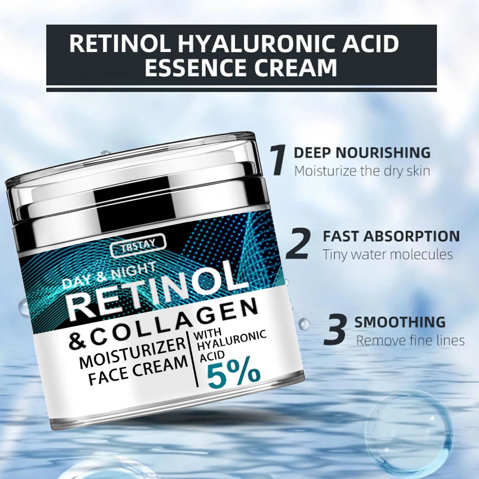 Collagen Retinol Hyaluronic Acid Cream and Retinol